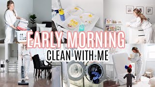 EARLY MORNING CLEAN WITH ME  CLEANING MOTIVATION [upl. by Torruella]