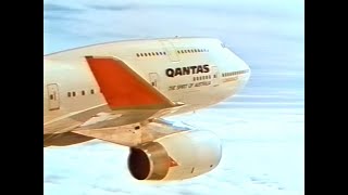 Qantas Boeing 747400 quotLongreachquot TV Advert 1980s [upl. by Myra]