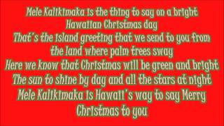 Bing Crosby Mele Kalikimaka Lyrics [upl. by Ade]