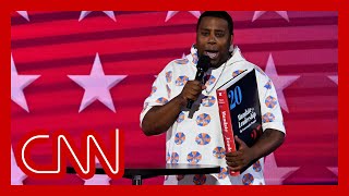 Kenan Thompson tells friends about Project 2025 in DNC skit [upl. by Devonna128]