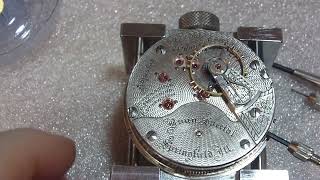 Taking apart Illinois pocket watch [upl. by Kayla611]