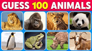 Guess 100 Animals in 3 Seconds 🦁🐍🐧 Easy To Impossible [upl. by Dani]