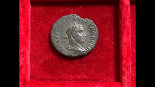 Ancient Roman provincial silver tetradrachm coin of emperor Trebonianus Gallus [upl. by Ainaled]