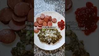 Stamppot Boerenkool • Mashed Kale winterfoods livinginthenetherlands cooking [upl. by Salta]