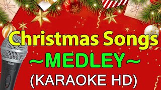 Best Christmas Songs Medley  KARAOKE HD [upl. by Abate]