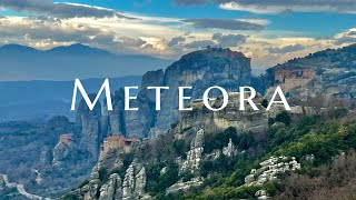 Meteora Thessaly Greece 4K [upl. by Arytahs]