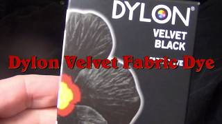 Dylon Velvet Black 12 Washing Machine Hand Clothes Fabric Dye Die [upl. by Airtemed]