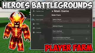 Roblox Heroes Battlegrounds Hack Script  Player Farm Heroes Auto Attack amp More 2024 [upl. by Ardnaeel189]