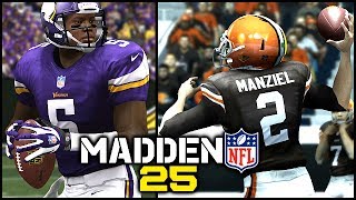 Madden 25 PS4 w 2014 Rookies Manziel Bridgewater Bortles etc [upl. by Maghutte]