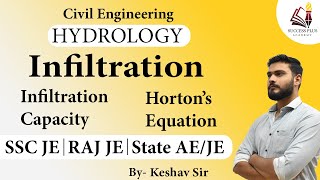 Infiltration  Basics amp Horton Equation  Hydrology for SSC JE amp State AEJE [upl. by Eecyak]