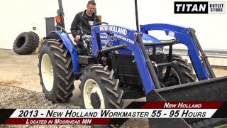 New Holland WORKMASTER 55  95 hrs Loader ROPS Tractor Sold on ELS [upl. by Glenna]