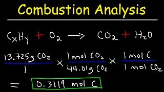 Introduction to Combustion Analysis Empirical Formula amp Molecular Formula Problems [upl. by Clarkson337]