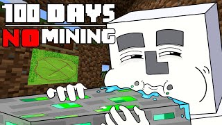 100 Days  MINECRAFT NO MINING [upl. by Hplar168]