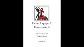 Danse Espagnole for clarinet quartet [upl. by Sucramaj]