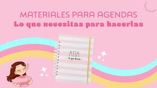 ¿Qué materiales necesitas para hacer agendas [upl. by Mariska]