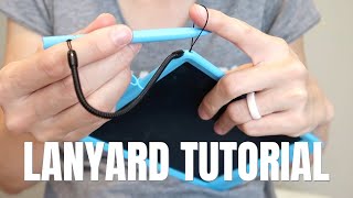 How to attach stylus pen to LCD writing tablet with lanyard [upl. by Earized359]