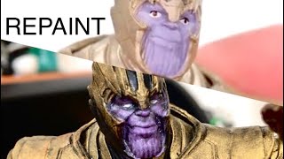 Repintando Thanos básico de Hasbro l Avengers Endgame [upl. by Tchao]