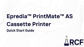 Epredia™ PrintMate™ AS Cassette Printer  Quick Start Guide [upl. by Larual]