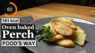 Oven baked perch recipe  Ingredients calories  Greek Food’s Way [upl. by Donnelly101]