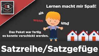 Satzreihe und Satzgefüge  was ist das Satzreihe und Satzgefüge einfach erklärt EinfachSchule [upl. by Adnac943]