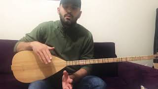 BAĞLAMA DERSİ ZEYBEK TAVRI FERACEMİ AL İSTERİM [upl. by Alemak]