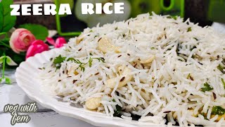 Restaurant Style Zeera Rice Recipe  How To Make Perfect Zeera Rice  Flavoured Cumin Rice  VWF [upl. by Etterrag]