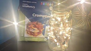 Crompton Galaxy Decoration Copper USB Powered String Fairy Lights with 100 Led Light  Warm White [upl. by Anyahs]