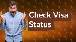 Can we check visa application status online [upl. by Attenwad]