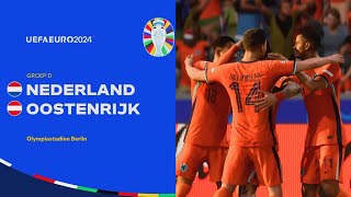 EA FC 24 UEFA EURO 2024 Nederland  Oostenrijk Samenvatting Groep D [upl. by Aderfla]