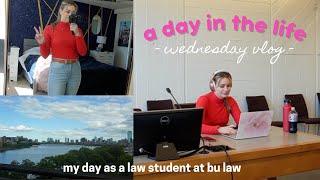 wednesday vlog day in the life of a bu law student [upl. by Tirreg89]