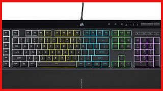 CORSAIR K55 RGB PRODynamic RGB Backlighting  Six Macro Keys with Elgato Stream Deck Software [upl. by Juanne]