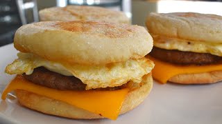 Homemade McDonalds Egg McMuffin  Egg McMuffin Recipe [upl. by Negyam]