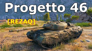 World of Tanks Progetto M35 mod 46  Fight With Level 10 [upl. by Eyatnod]