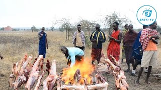 NYAMA INAVYOPASWA KUCHOMWA KWA JAMII YA KIMASAI IKIWA NI MAANDALIZI YA HARAMBEE YA TAMASHA LAO [upl. by Eerhs]