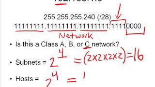 16 How to Find the Number of Subnets Valid Hosts [upl. by Ilrak]