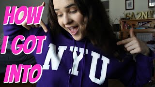 HOW I GOT INTO NYU  Grades ACT Application Etc [upl. by Delgado]