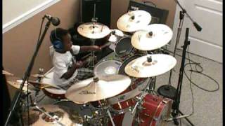 Wynonna  Burning Love 5 Year Old Drummer Jonah Rocks [upl. by Ayotel]