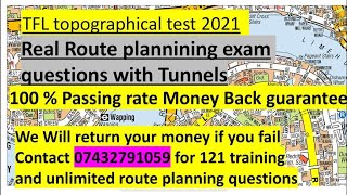 Topographical Skills Assessment Test 2021Real Route planning Exam Questions involving Tunnels [upl. by Enelyaj]