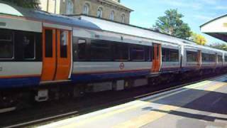 Tube Trains amp London Overground with a whistle  7910 [upl. by Aihppa]