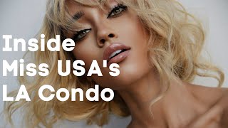 Inside Miss USA Elle Smiths Chic LA Condo  Vesta Home Staging [upl. by Shugart]