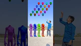 red green blue amp purple alien dancing and deepu sakha Correct headmatching gameMagical video funy [upl. by Zales110]