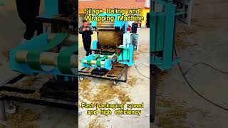 agriculturalmachines farming Cattle Straw Crushing and Baling Machine [upl. by Ileana]