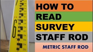 How to read metric Staff rod urduhindi [upl. by Akcirahs]