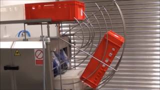 Nowicki crate washer MPP150  Havantec Food Equipment [upl. by Noxid289]