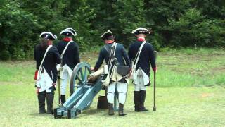 Cannon firing at site of the Battle of Cowpens in South Carolina [upl. by Lemmueu]