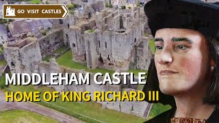 MIDDLEHAM CASTLE– War of the Roses King Richard III the King in the car park [upl. by Feingold]