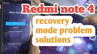 Redmi note 4 recovery mode problem solutions [upl. by Nwahsel84]