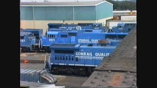 Conrails Selkirk NY Yard 1993 From Bens Bridge Pt1 [upl. by Flam]