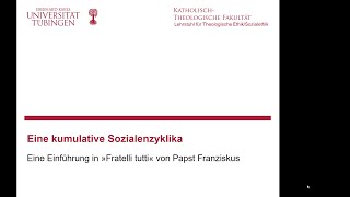 Einführung in die Sozialenzyklika »Fratelli tutti« Teil 2 Übersicht [upl. by Luna]