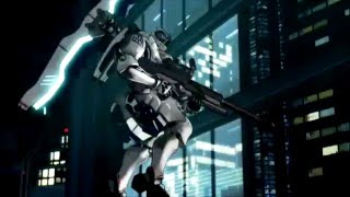 Appleseed ExMachina Game and movie trailer ESWAT MECHS [upl. by Nylodnew]